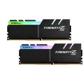 رم کامپیوتر DDR4 دو کاناله 3200 مگاهرتز CL15 جی اسکیل مدل Trident Z RGB ظرفیت (2×16)32 گیگابایت